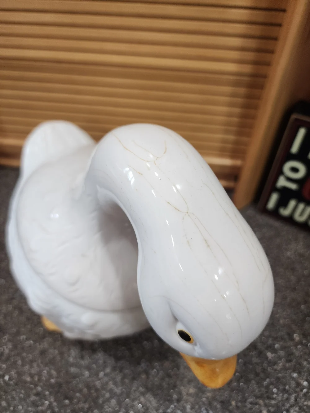 Vintage Duck Cookie Jar made in Taiwan